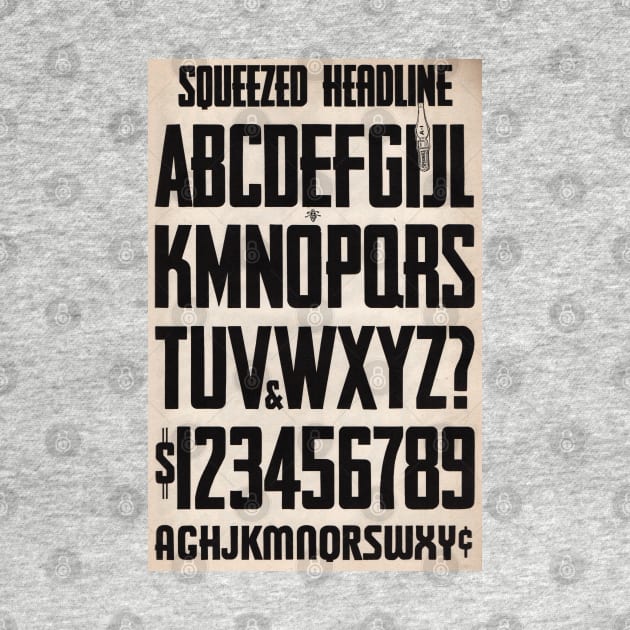 Squeezed Type Vintage Lettering by chilangopride